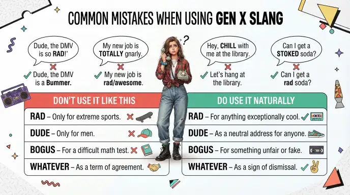 Common Mistakes When Using Gen X Slang