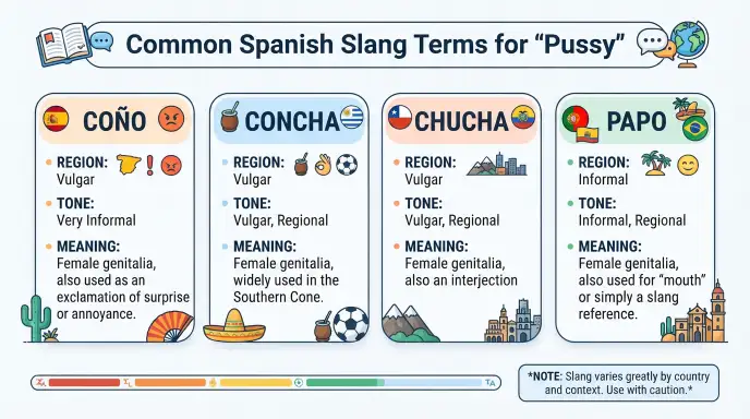 Common Spanish Slang Terms for “Pussy