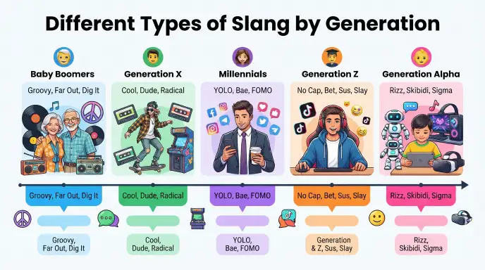 Different Types of Slang by Generation
