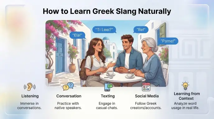 How to Learn Greek Slang Naturally