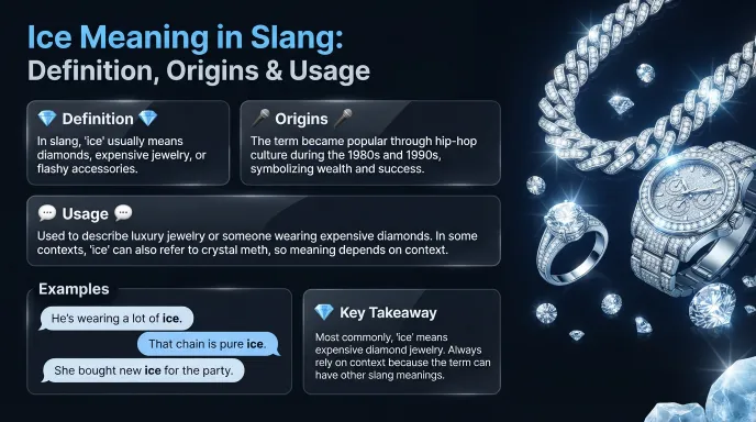 Ice Meaning in Slang