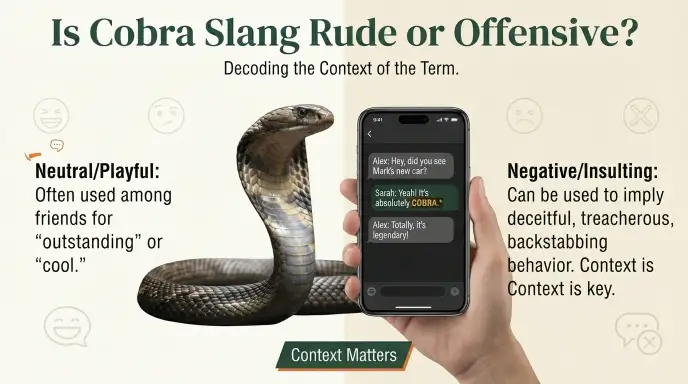 Is Cobra Slang Rude or Offensive?