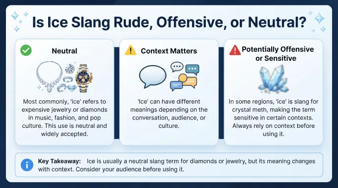 Is Ice Slang Rude, Offensive, or Neutral?