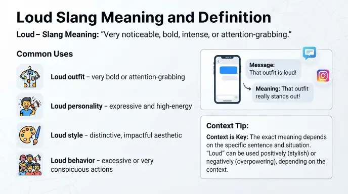 Loud Slang Meaning and Definition