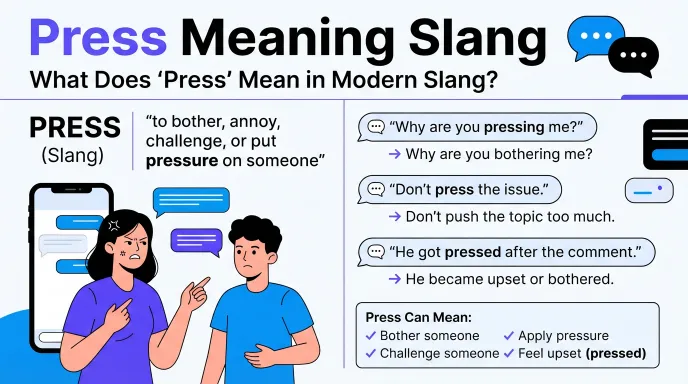 press meaning slang