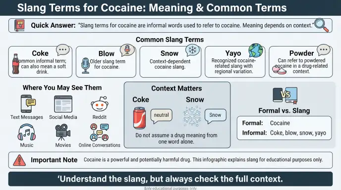 Slang Term for Cocaine: