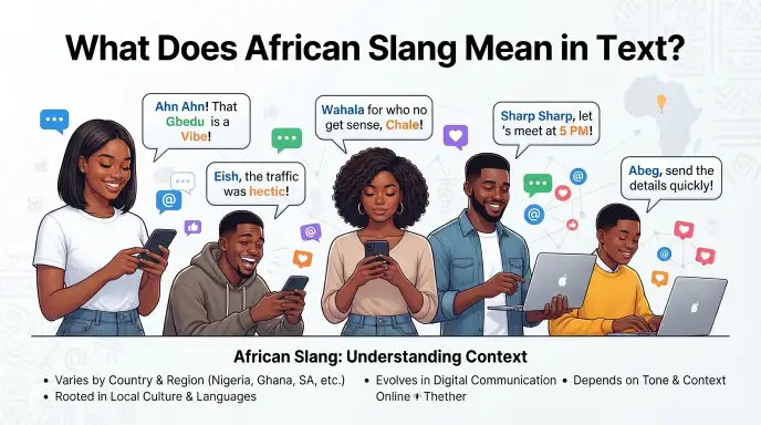 What Does African Slang Mean in Text?
