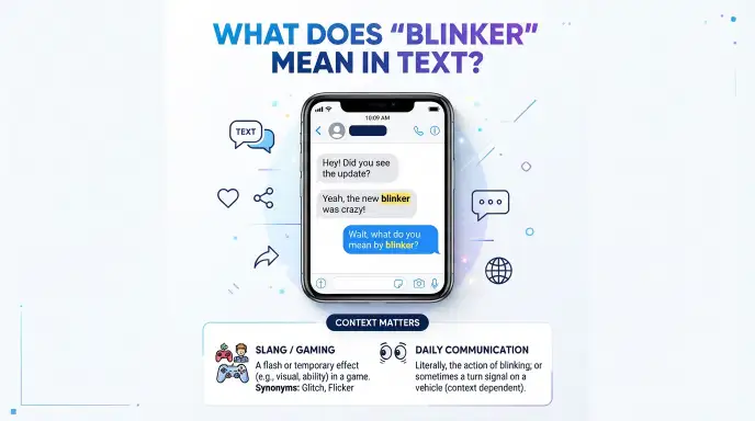 What Does “Blinker” Mean in Text?