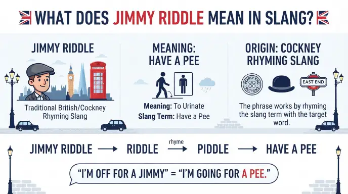 What Does Jimmy Riddle Mean in Slang?