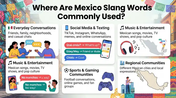 Where Are Mexico Slang Words Commonly Used?