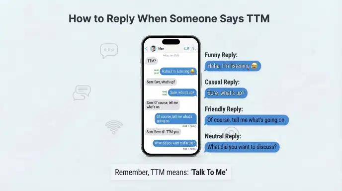 How to Reply When Someone Says “TTM”
