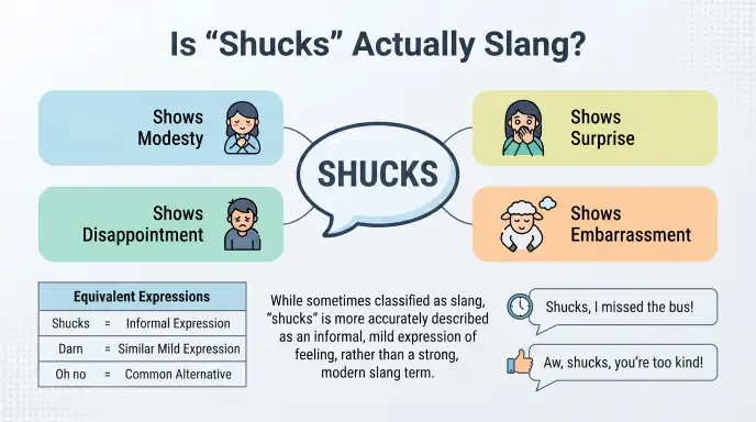 Is “Shucks” Actually Slang?