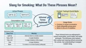 slang for smoking