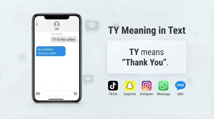 ty mean in text